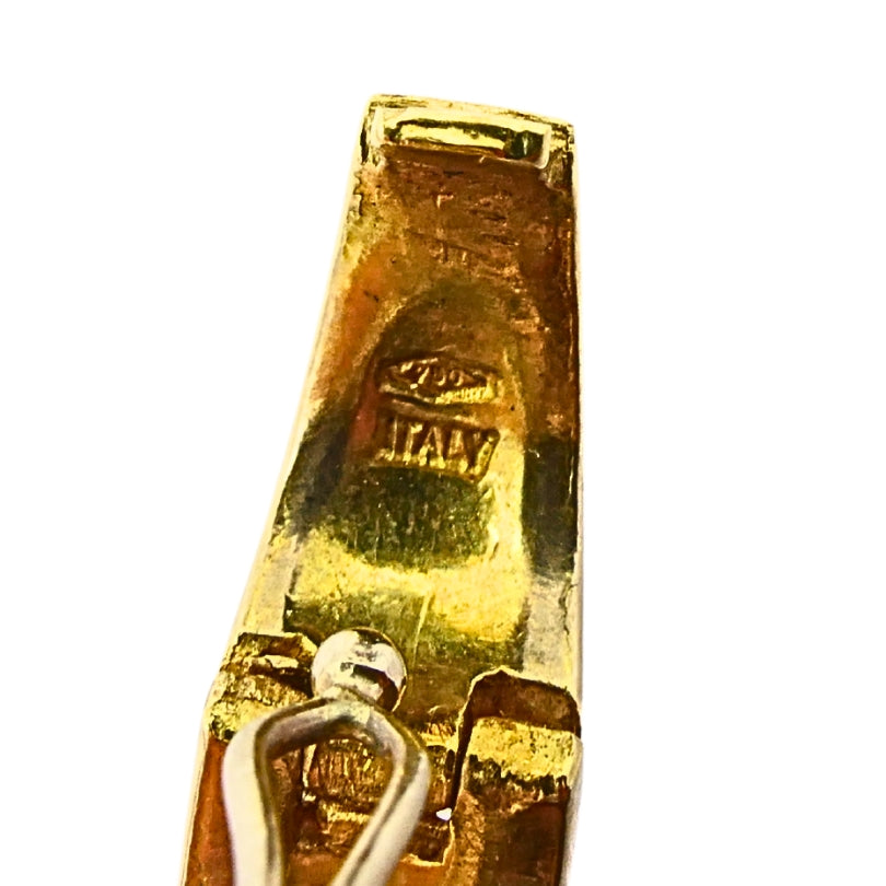 Ancient Coin 18k Gold  Diamond  Ruby Pendant