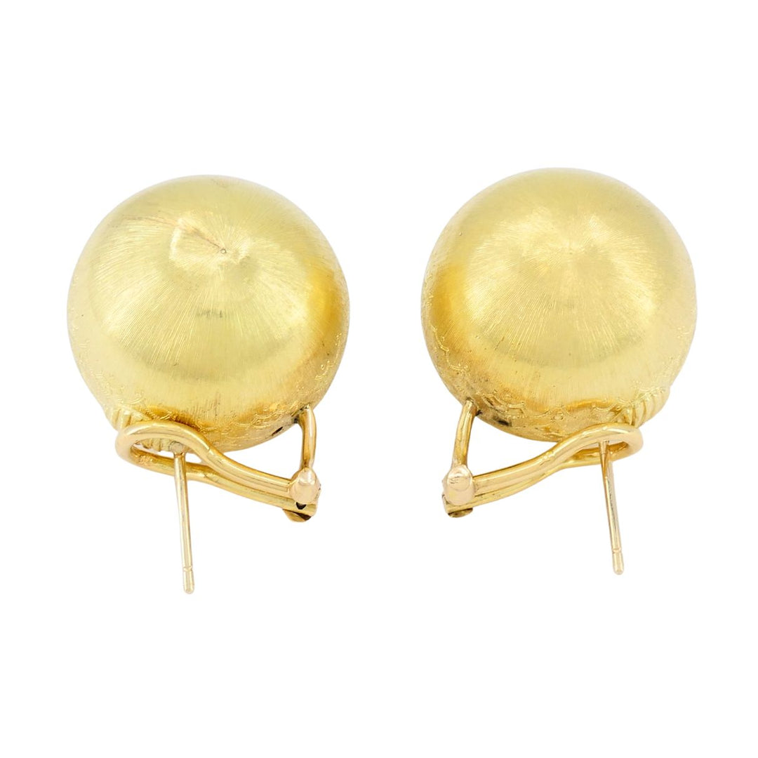 Vintage Buccellati 18k Gold Ball Earrings