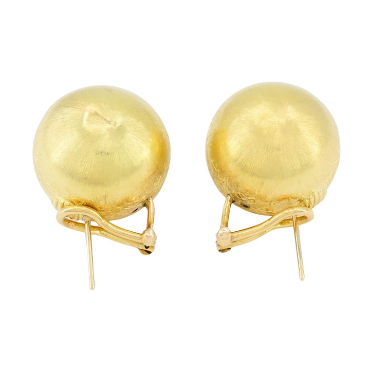 Vintage Buccellati 18k Gold Ball Earrings
