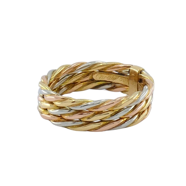 Cartier Les Must de Cartier 18k Gold Trinity Braided Ring