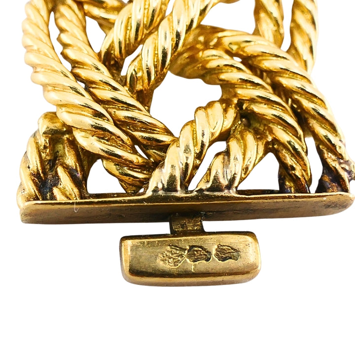 Boucheron Paris 18k Gold Braided Rope Bracelet