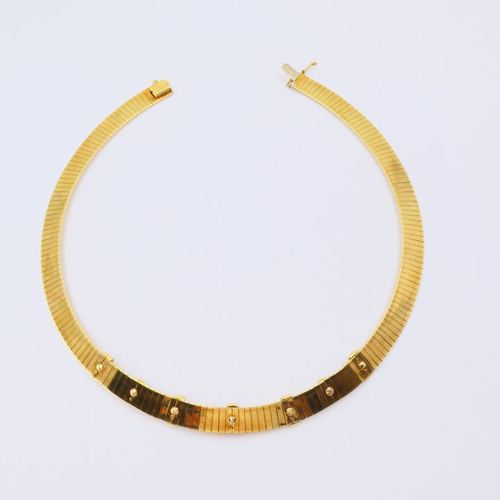 Vintage Van Cleef & Arpels 18k Gold Collar Necklace Sapphires Ruby Diamonds