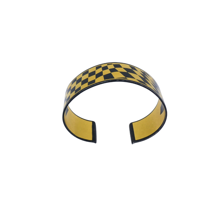 Vintage Tiffany & Co. Angela Cummings Damascene Gold Steel Lacquer Cuff Bangle
