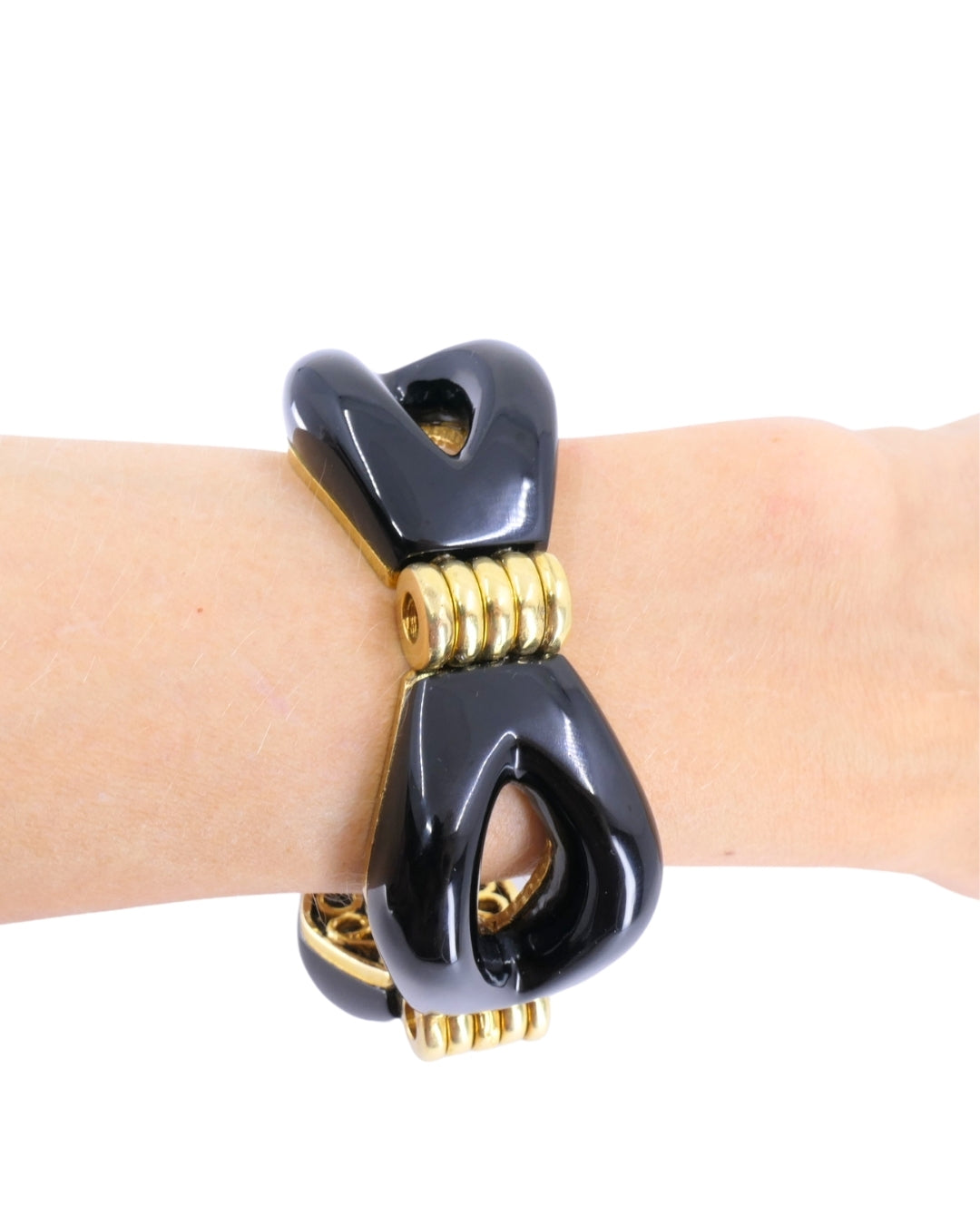 Tiffany & Co. Black Onyx Gold Bracelet 18k Cuff Bracelet