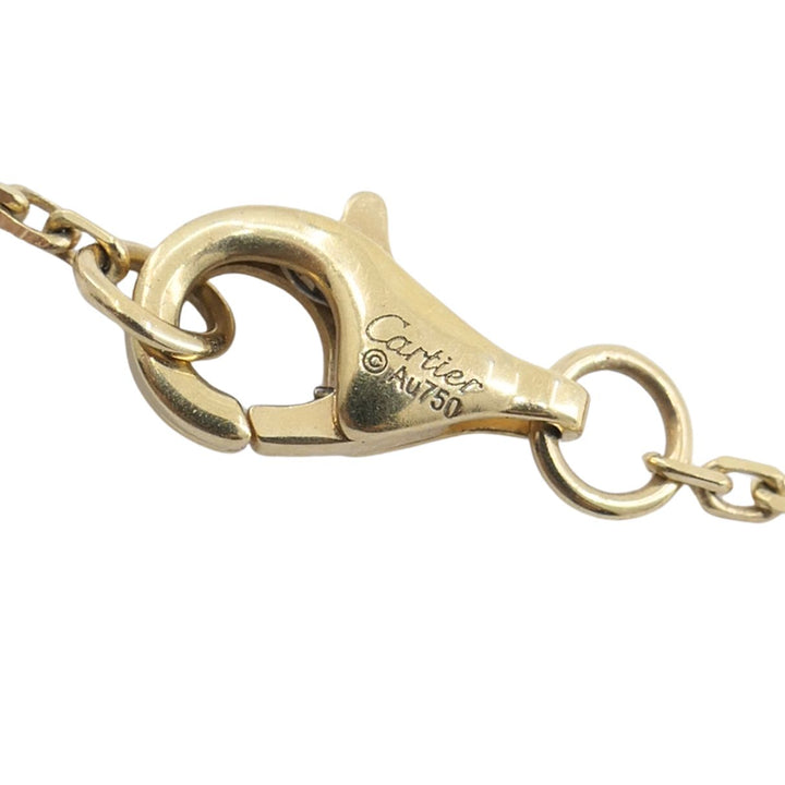 Cartier LOVE Interlocking 18k Gold Diamond Pendant Necklace