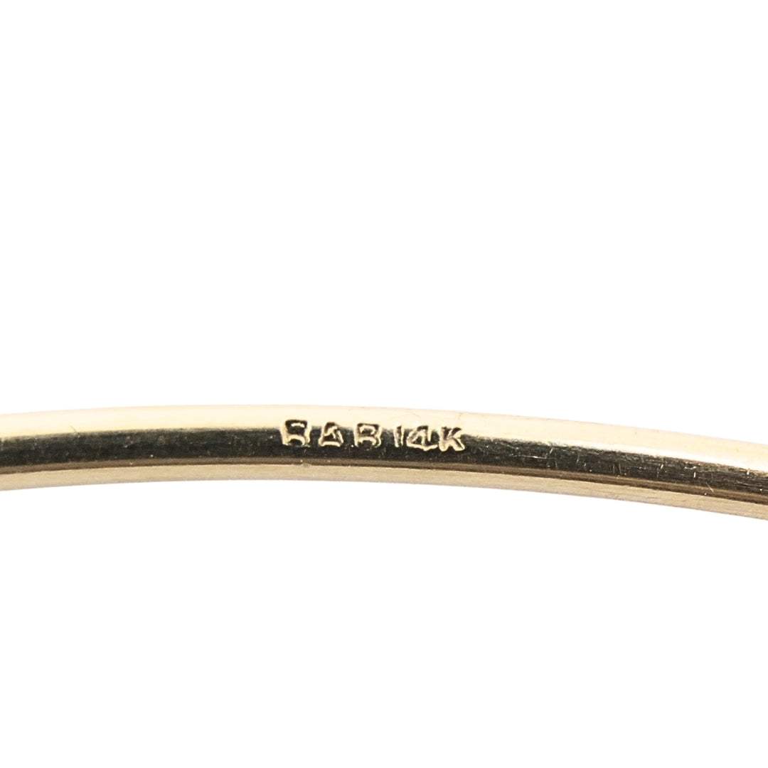 Ankh Cross Pendant 18k Gold Enamel and 14k Gold Wire Choker Necklace
