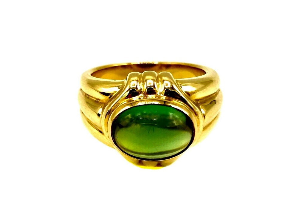 Bulgari Vintage Yellow Gold Peridot Ring