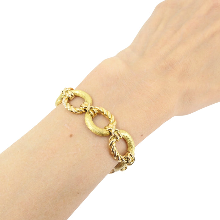 Vintage 18k Gold Tiffany & Co. Schlumberger Bracelet Rope Design