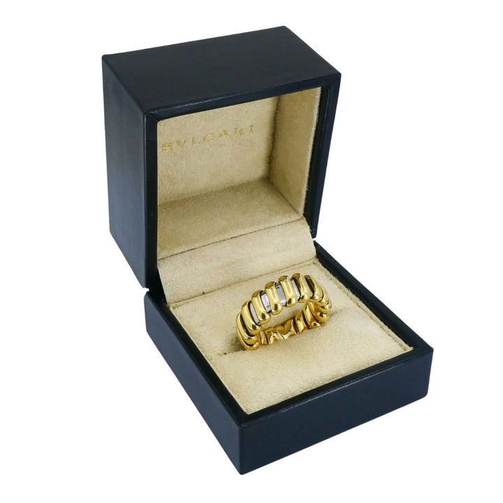 Vintage Bvlgari 18k Gold Stainless Steel Ring