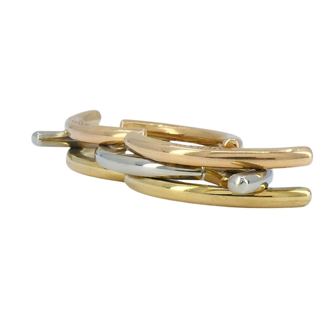 Bvlgari 18k Tri-tone Gold Collapsible Ring
