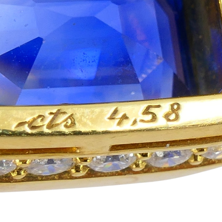 Bvlgari Bulgari 18k Gold Necklace Diamonds Sri Lanka Sapphires No Heat 39.77 Carats GRS Report