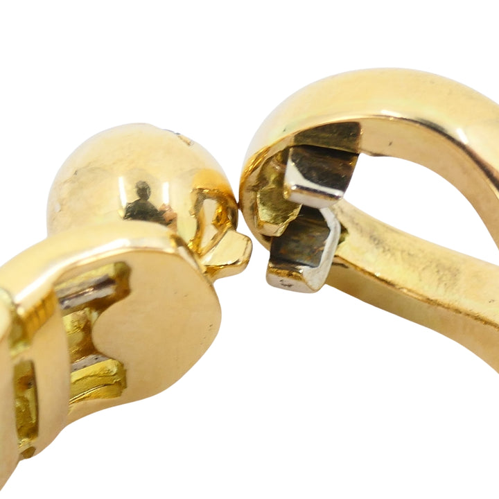 Vintage Chaumet Paris 18k Gold Buckle Ring Diamonds