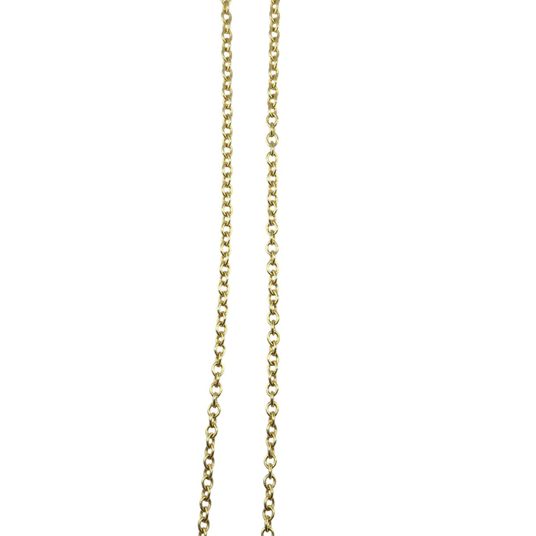 Tiffany & Co. 18k Gold Diamond Clover Flower Pendant Necklace