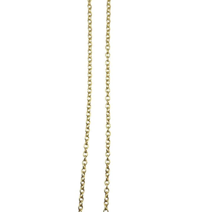 Tiffany & Co. 18k Gold Diamond Clover Flower Pendant Necklace