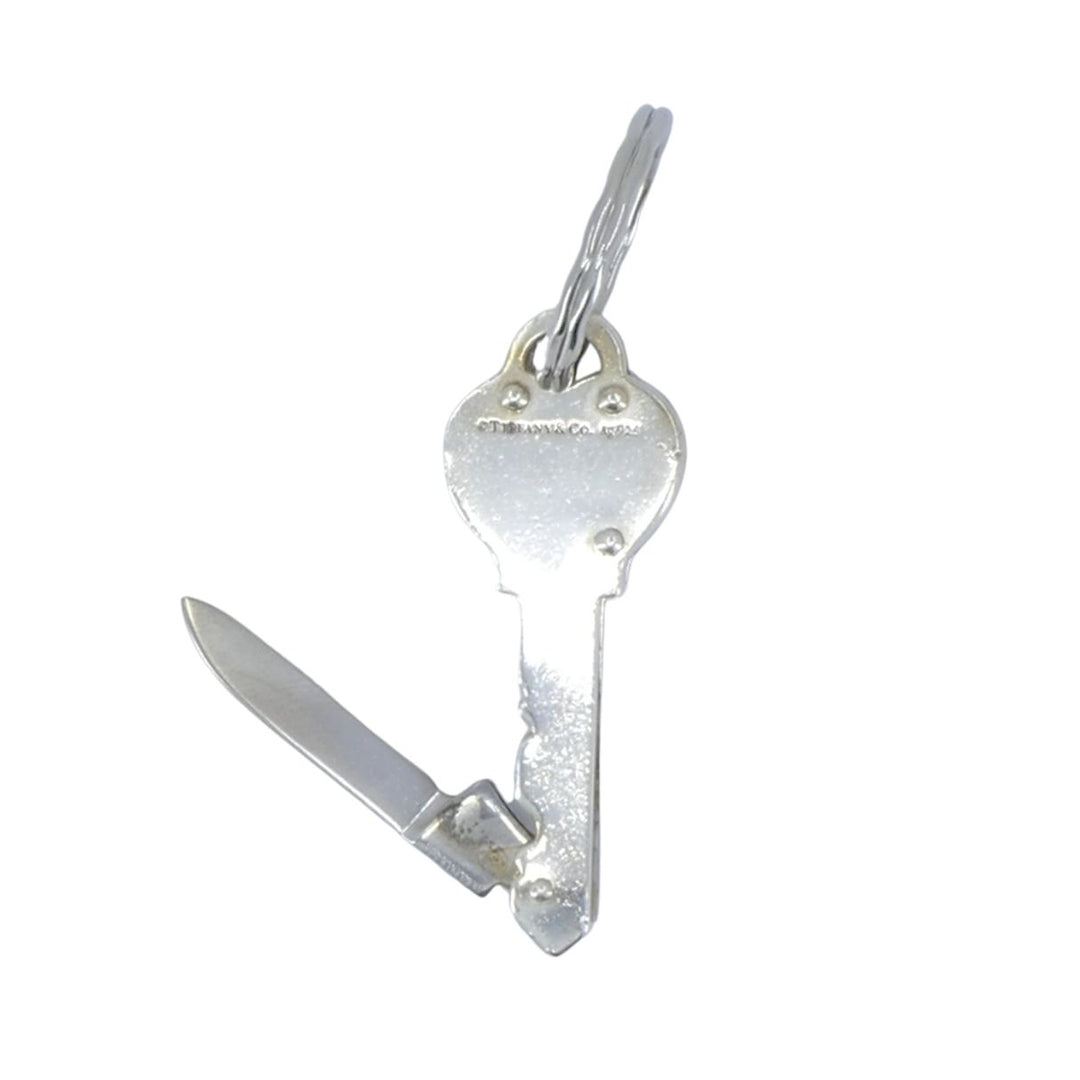 Supreme for Tiffany & Co. Sterling Silver Key Stainless Steel Knife Keychain