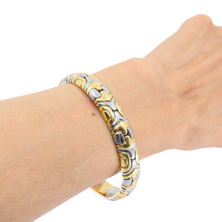 Bvlgari Vintage Bulgari 18k Two-Tone Gold Alveare Bracelet