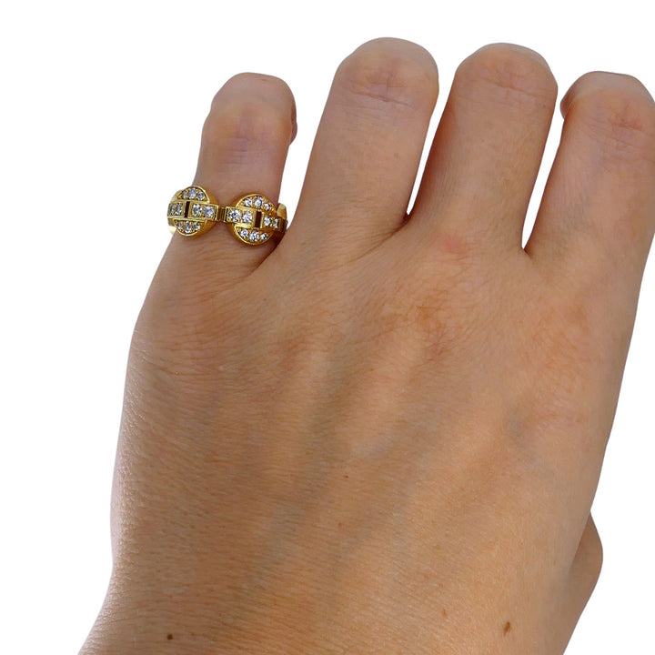 Cartier Maillon 18k Gold Diamond Band Ring