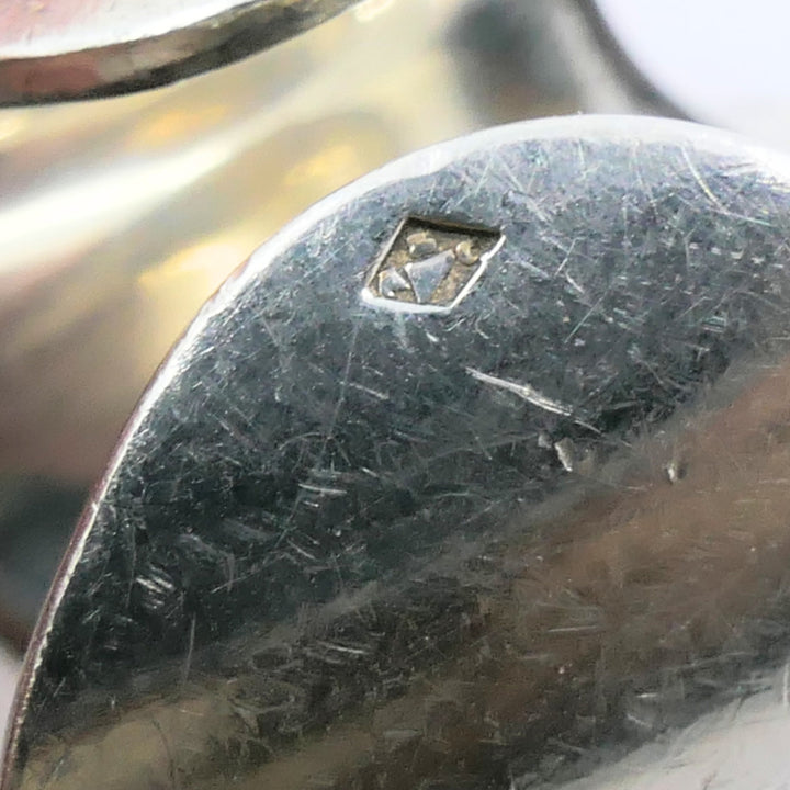 Hermès Galop Sterling Silver Wide Band Ring, Size 5.75