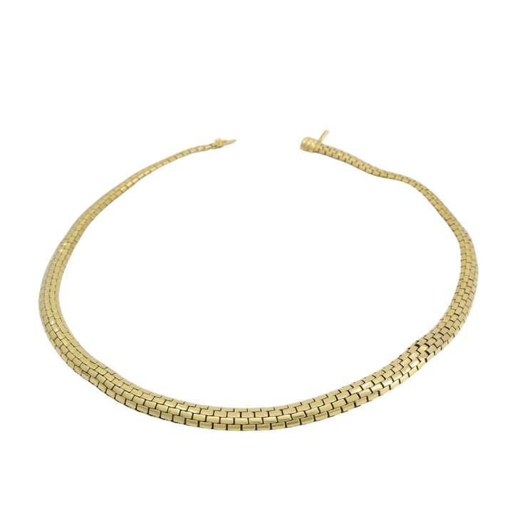 Cartier Paris 18k Gold Flexible Link Collar Necklace Mid-Century