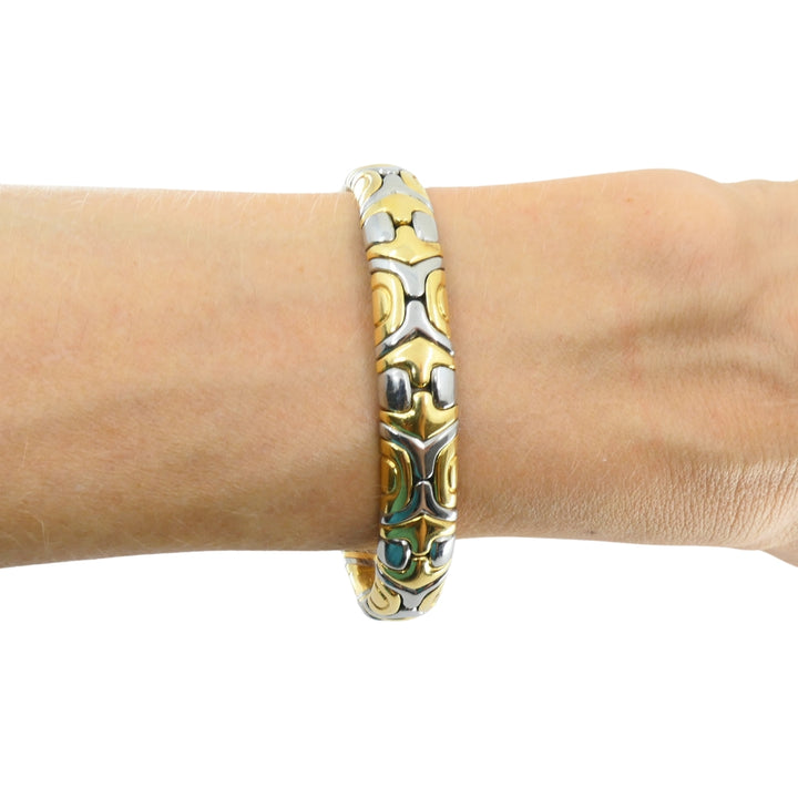 Bvlgari Vintage Bulgari 18k Two-Tone Gold Alveare Bracelet