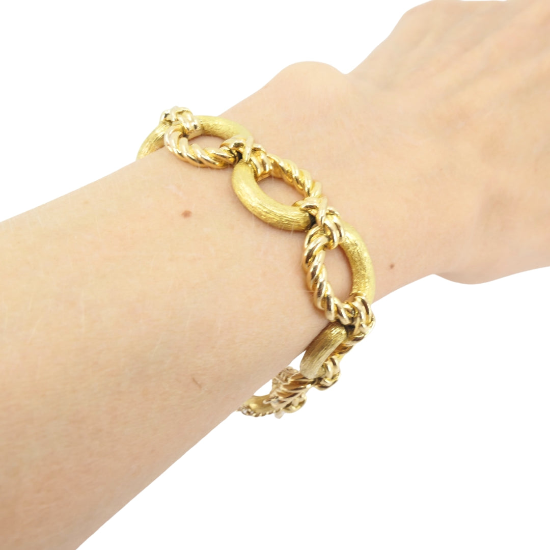 Vintage 18k Gold Tiffany & Co. Schlumberger Bracelet Rope Design