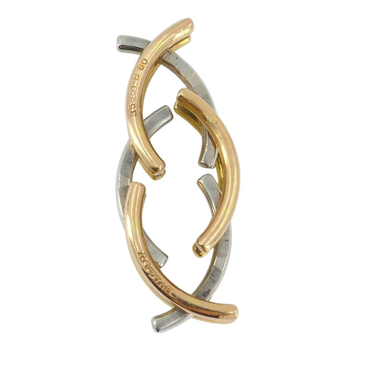 Bvlgari 18k Tri-tone Gold Collapsible Ring