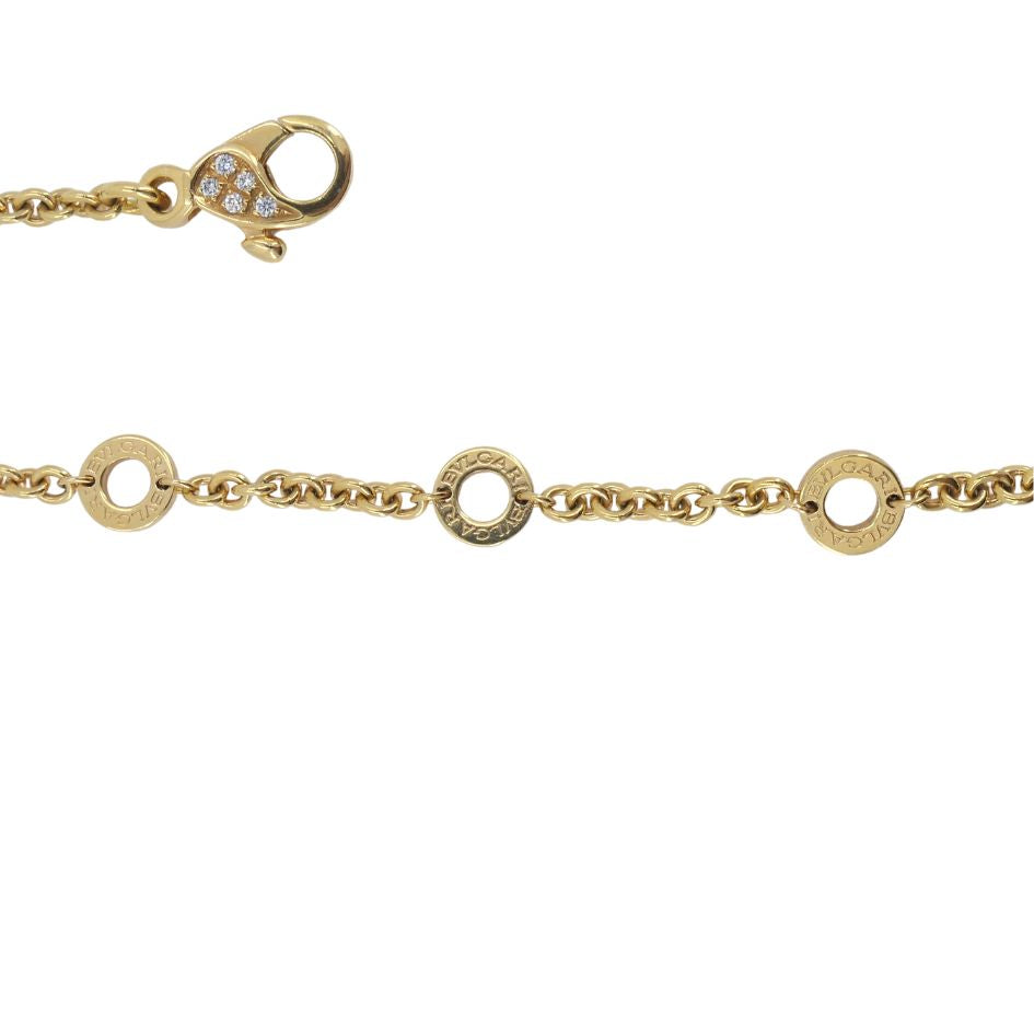 Bvlgari 18k Gold Amethyst Citrine Diamond Parentesi Lavalier Necklace