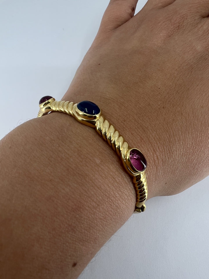 Bulgari Gemstone Gold Vintage Bracelet