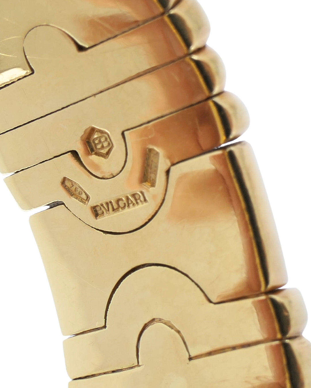 Bvlgari Bulgari Parentesi Gold Watch and Parentesi Bracelet 18k Gold Set