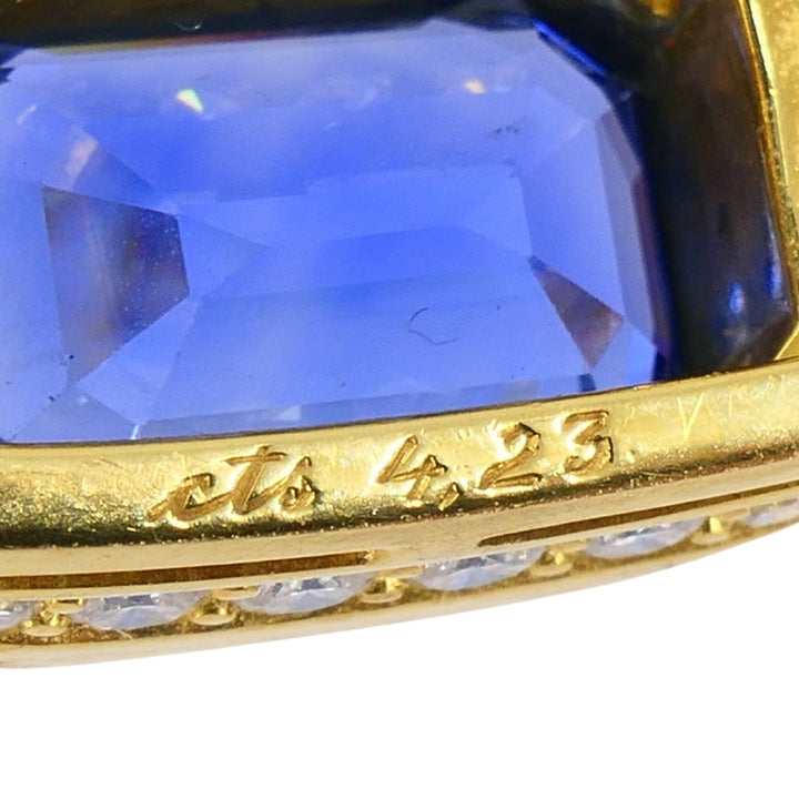 Bvlgari Bulgari 18k Gold Necklace Diamonds Sri Lanka Sapphires No Heat 39.77 Carats GRS Report