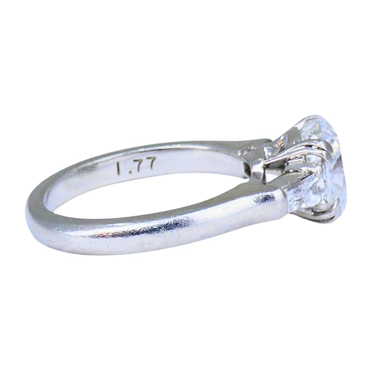 Harry Winston Engagement Ring Cushion Cut Diamond 1.77-ct F/VS2 GIA Estate