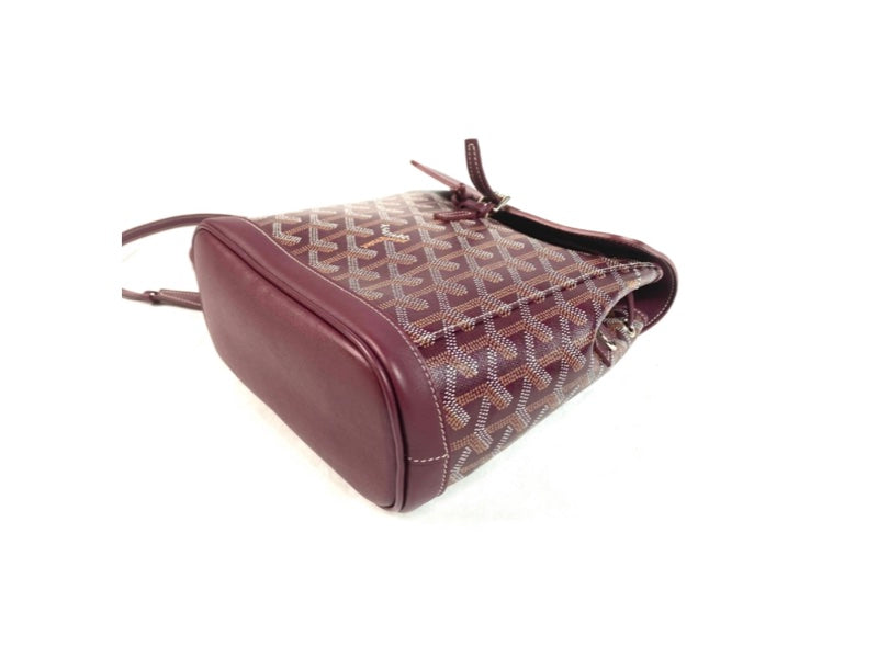 Goyard Alpin Coated Canvas Mini Backpack Burgundy