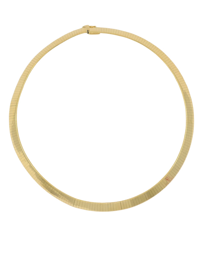 Italian Collar Necklace 14k Gold Estate Jewelry