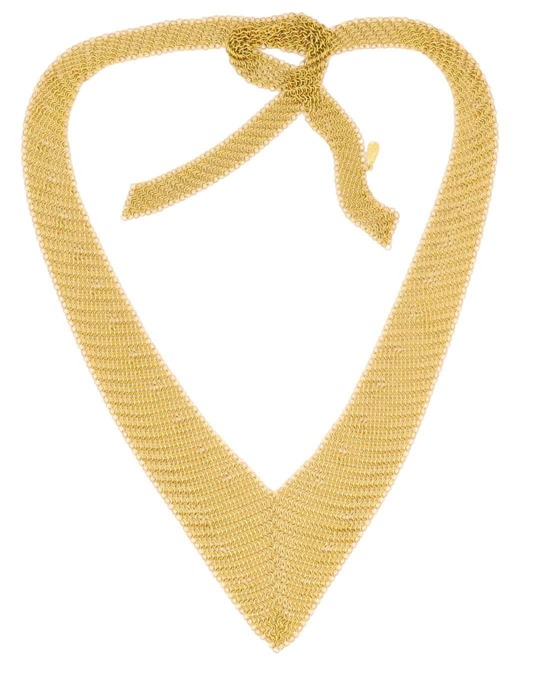 Tiffany & Co. Elsa Peretti Scarf Necklace 18k Gold Mesh Necklace