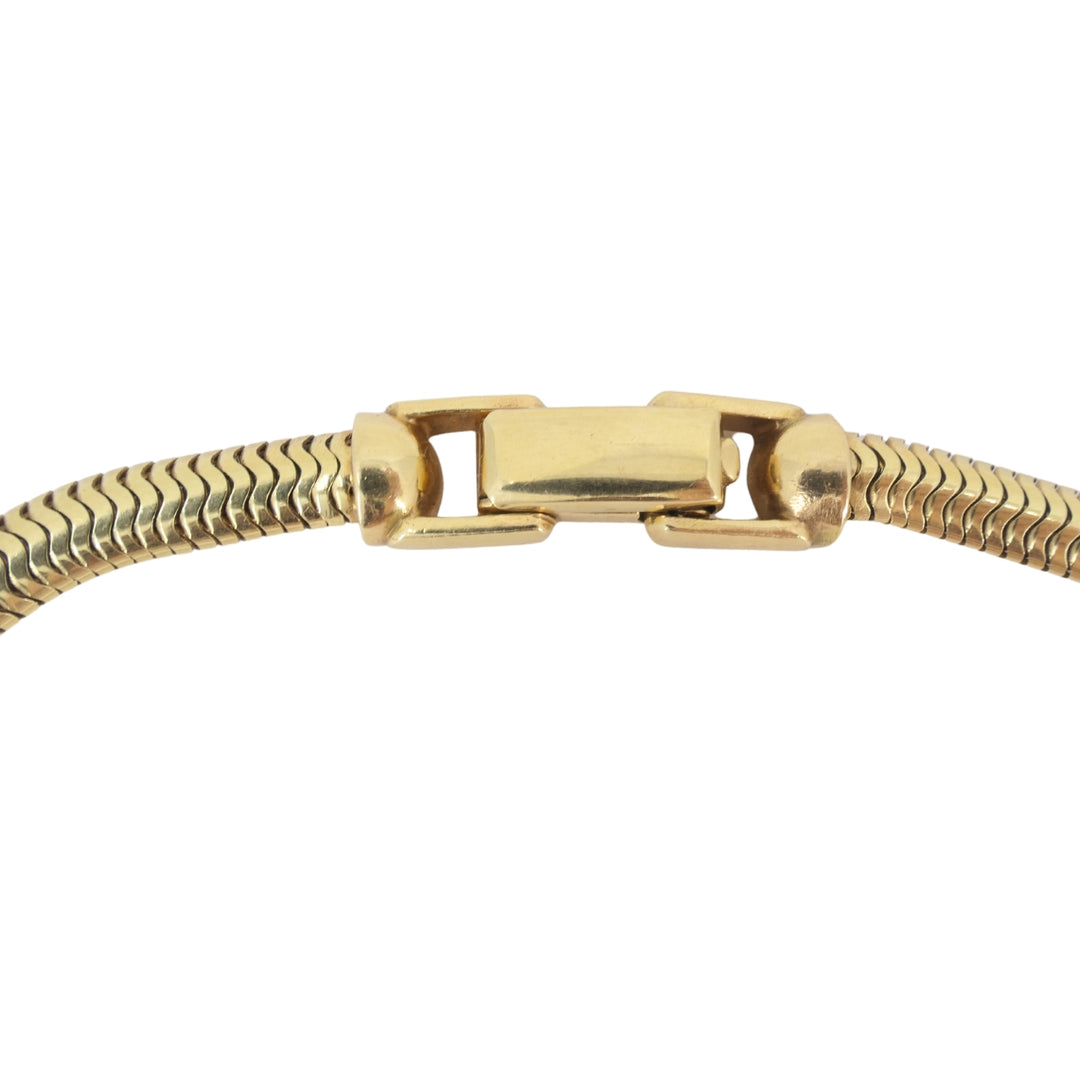 Vintage 14k Gold Snake Chain Necklace