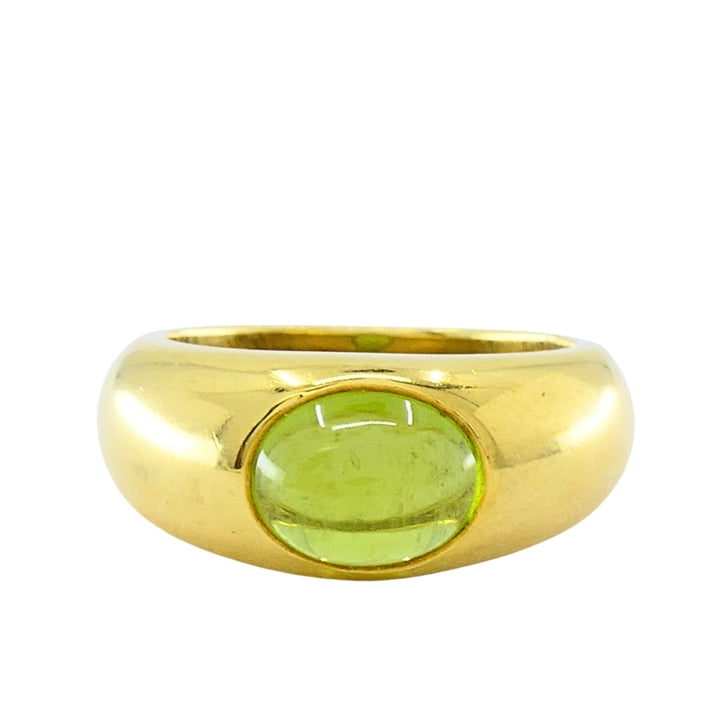 Tiffany & Co. 18K Gold  Peridot Cabochon Ring