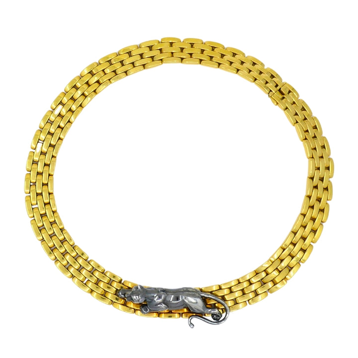 Vintage Cartier Panthere Necklace 18k Gold Estate Jewelry