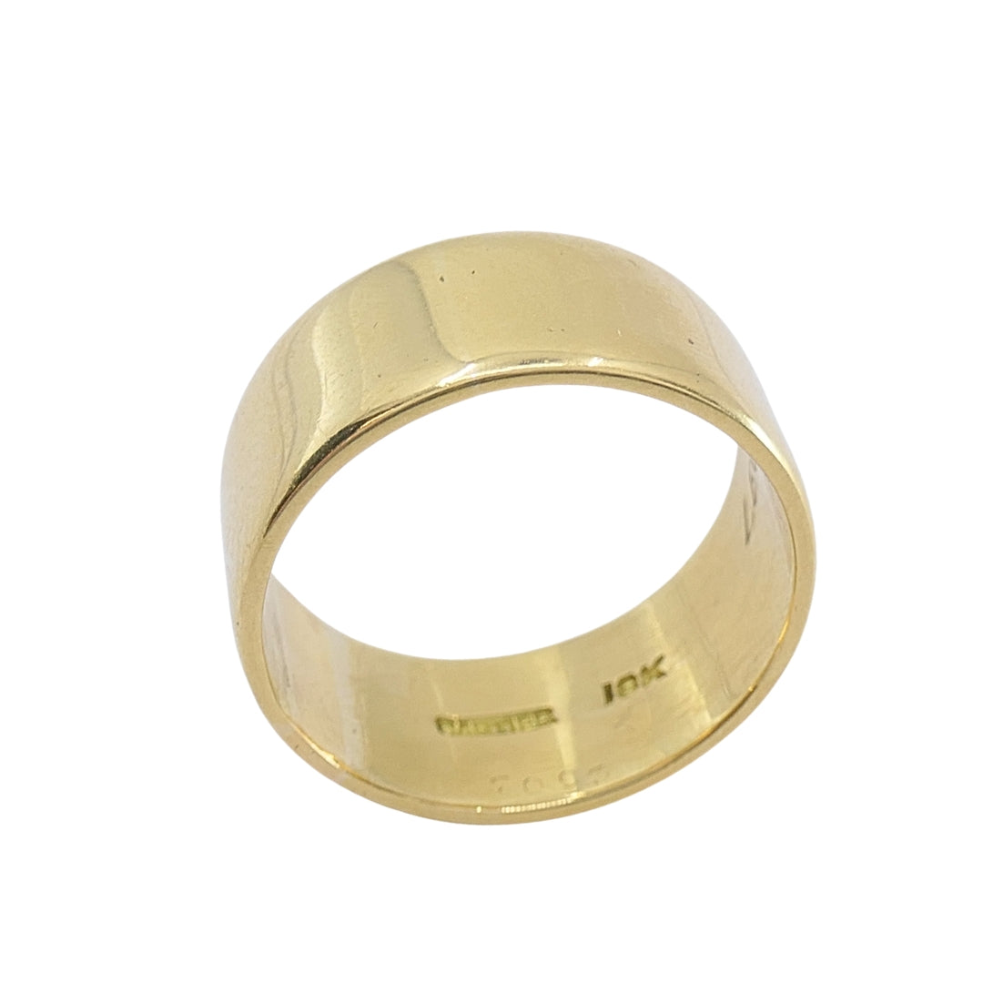 Cartier 18k Gold Wide Wedding Band Ring