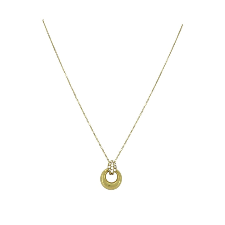 Van Cleef & Arpels 18k Gold Diamond Pendant Necklace