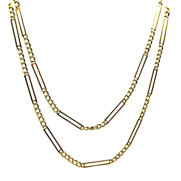 Chimento Necklace 14k Bar Link Chain