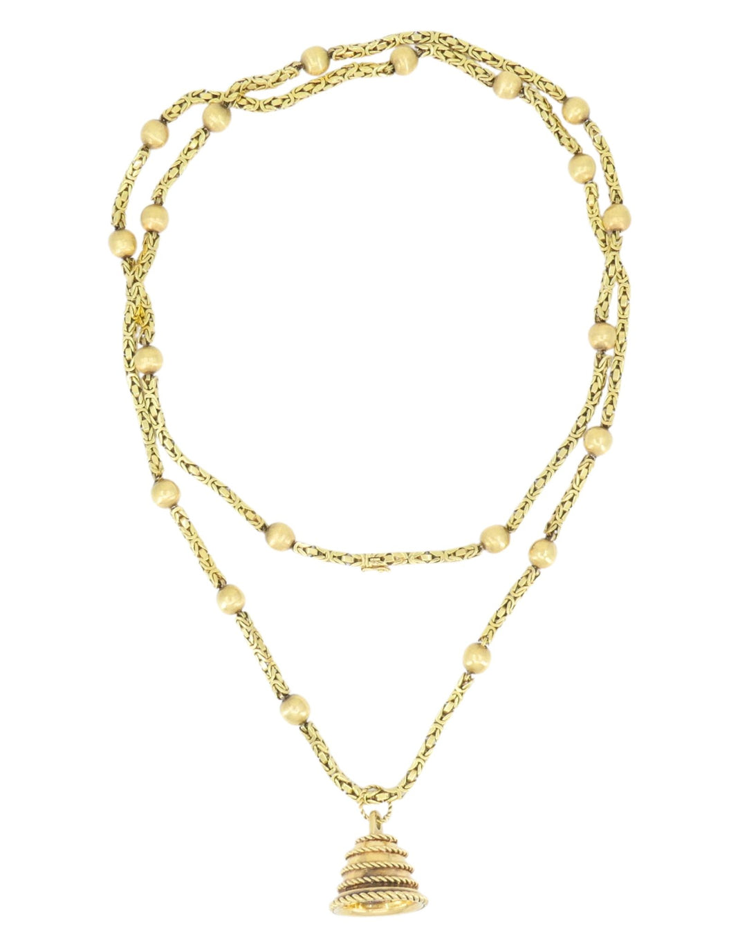 Van Cleef & Arpel Station Necklace 18k Gold Extra Long Chain Necklace