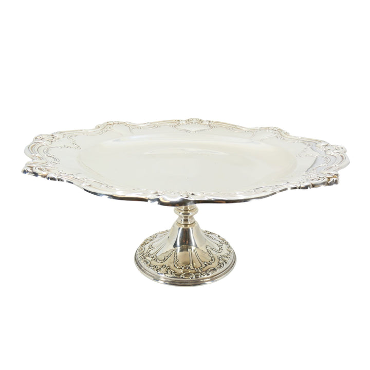 Vintage Gorham Chantilly Sterling Silver Pedestal Platter