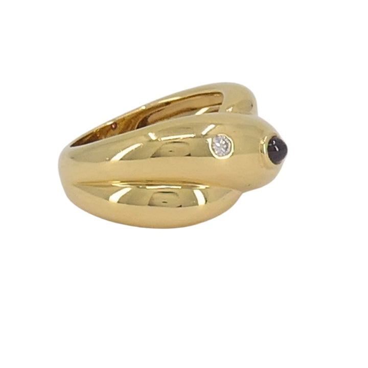 Vintage Cartier Ring 18k Gold Crossover Design