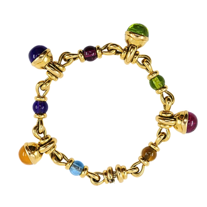 Bulgari Bracelet 18k Gold Multi-Gemstone