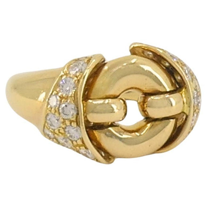 Bvlgari Vintage Bulgari 18k Gold Diamond Ring