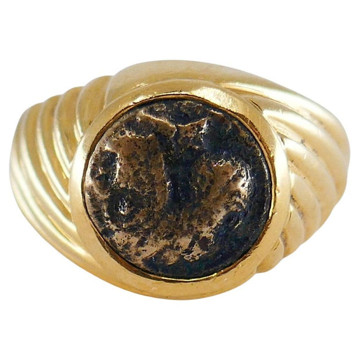 Bvlgari Vintage Bulgari Monete Ancient Coin Gold Ring