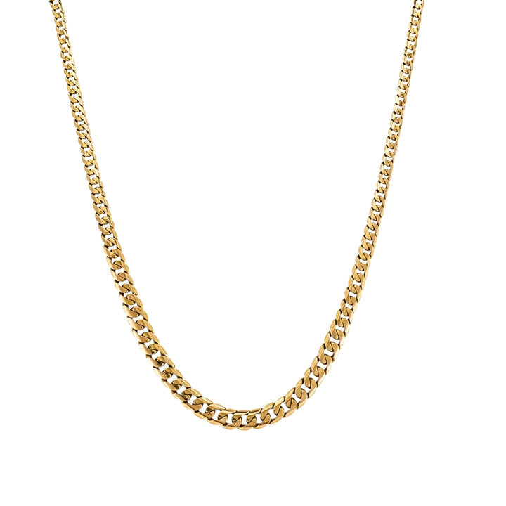 Vintage 18k Gold Curb Link Chain Necklace