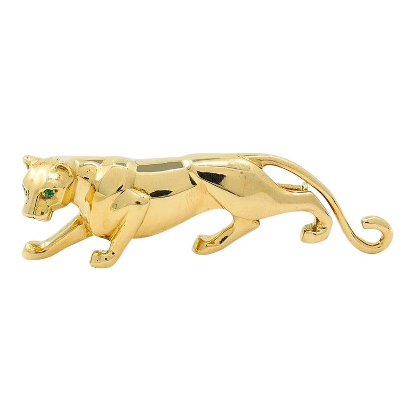 Cartier Panthere Brooch Emerald 18k Gold