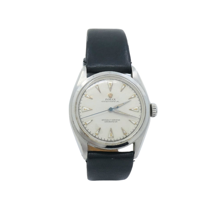 Vintage Rolex Oyster Perpetual 6084 Stainless Steel Wristwatch c. 1950s