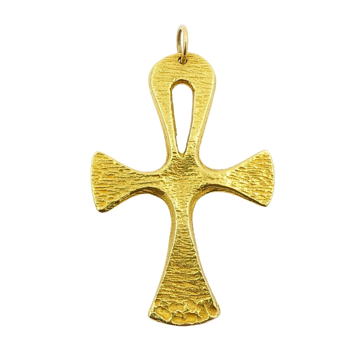 Pomellato 18k Yellow Gold Ankh Cross Pendant